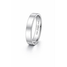 Load image into Gallery viewer, 18K White Gold Medium Flat Court Wedding Ring - Rings
