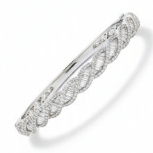 Load image into Gallery viewer, Diamond Baguette Bangle - Bangles
