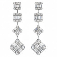 Load image into Gallery viewer, Diamond Baguette Earrings - Earrings
