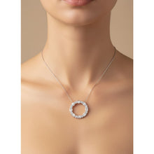 Load image into Gallery viewer, Diamond Circle Necklace - Necklaces
