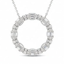 Load image into Gallery viewer, Diamond Circle Necklace - Necklaces
