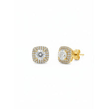Load image into Gallery viewer, Diamond Double Halo Stud Earrings - Earrings
