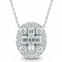 Load image into Gallery viewer, Diamond Emerald Necklace - Necklaces
