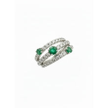 Load image into Gallery viewer, Diamond Emerald Ring - Rings
