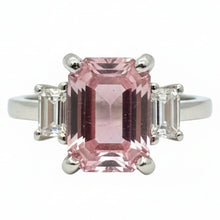 Load image into Gallery viewer, Diamond Pink Topaz Ring - Rings
