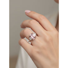Load image into Gallery viewer, Diamond Pink Topaz Ring - Rings
