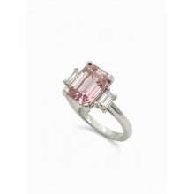 Load image into Gallery viewer, Diamond Pink Topaz Ring - Rings
