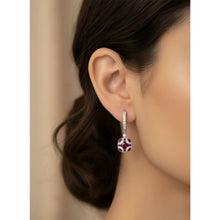 Load image into Gallery viewer, Diamond Ruby Earrings - Earrings
