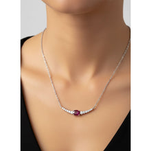 Load image into Gallery viewer, Diamond Ruby Necklace - Necklaces
