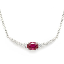 Load image into Gallery viewer, Diamond Ruby Necklace - Necklaces
