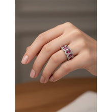 Load image into Gallery viewer, Diamond Ruby Ring - Rings
