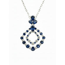 Load image into Gallery viewer, Diamond Sapphire Necklace - Necklace
