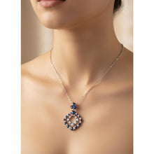 Load image into Gallery viewer, Diamond Sapphire Necklace - Necklace
