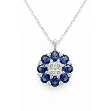 Load image into Gallery viewer, Diamond Sapphire Necklace - Necklaces
