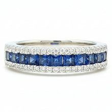 Load image into Gallery viewer, Diamond Sapphire Ring - Rings

