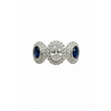 Load image into Gallery viewer, Diamond Sapphire Ring - Rings
