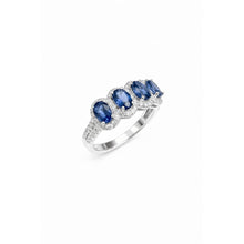 Load image into Gallery viewer, Diamond Sapphire Ring - Rings
