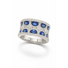 Load image into Gallery viewer, Diamond Sapphire Ring - Rings
