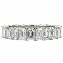 Load image into Gallery viewer, Emerald Cut Diamond Eternity Ring - Rings
