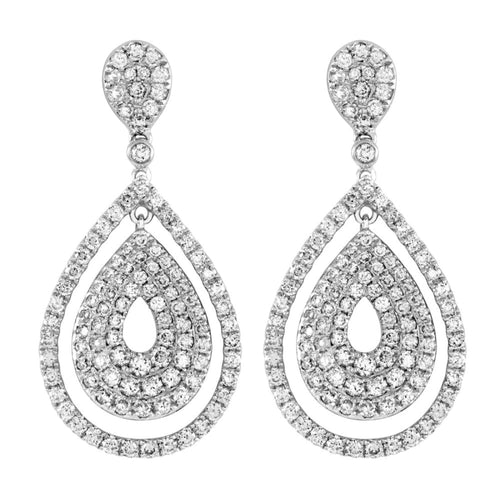 Pave Diamond Earring - Earring