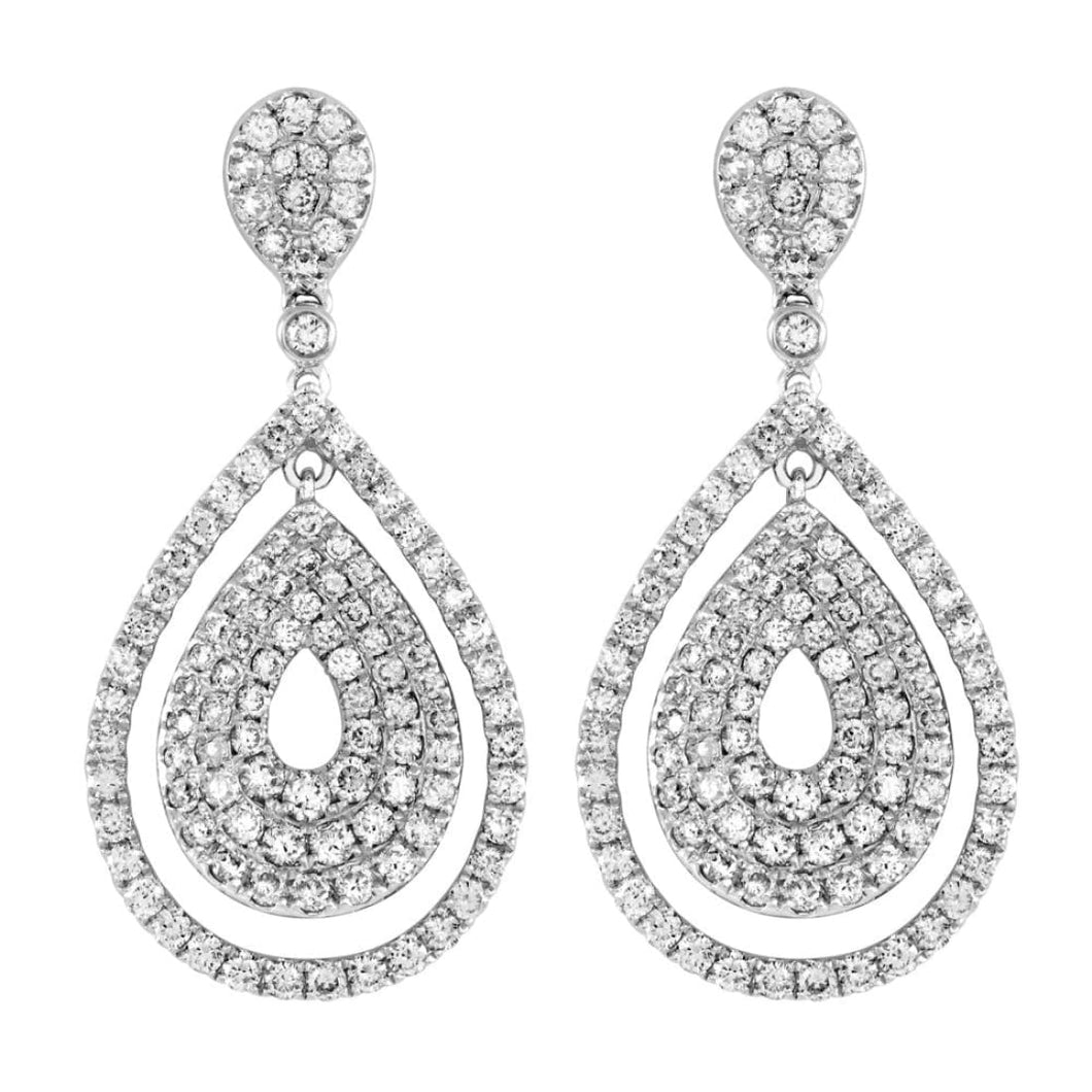 Pave Diamond Earring - Earring