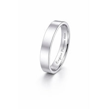 Load image into Gallery viewer, Platinum Medium Flat Court Wedding Rings - Rings
