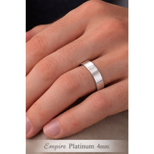 Load image into Gallery viewer, Platinum Medium Flat Court Wedding Rings - Rings
