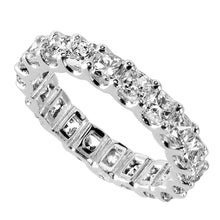 Load image into Gallery viewer, Princess Cut Diamond Platinum Eternity Ring - Ring
