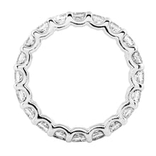 Load image into Gallery viewer, Princess Cut Diamond Platinum Eternity Ring - Ring
