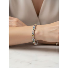 Load image into Gallery viewer, Rainbow Diamond Tennis Bracelet - Bracelet
