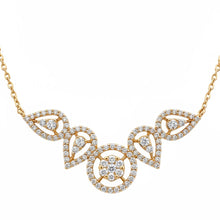 Load image into Gallery viewer, Rose Gold Diamond Necklace - Necklaces
