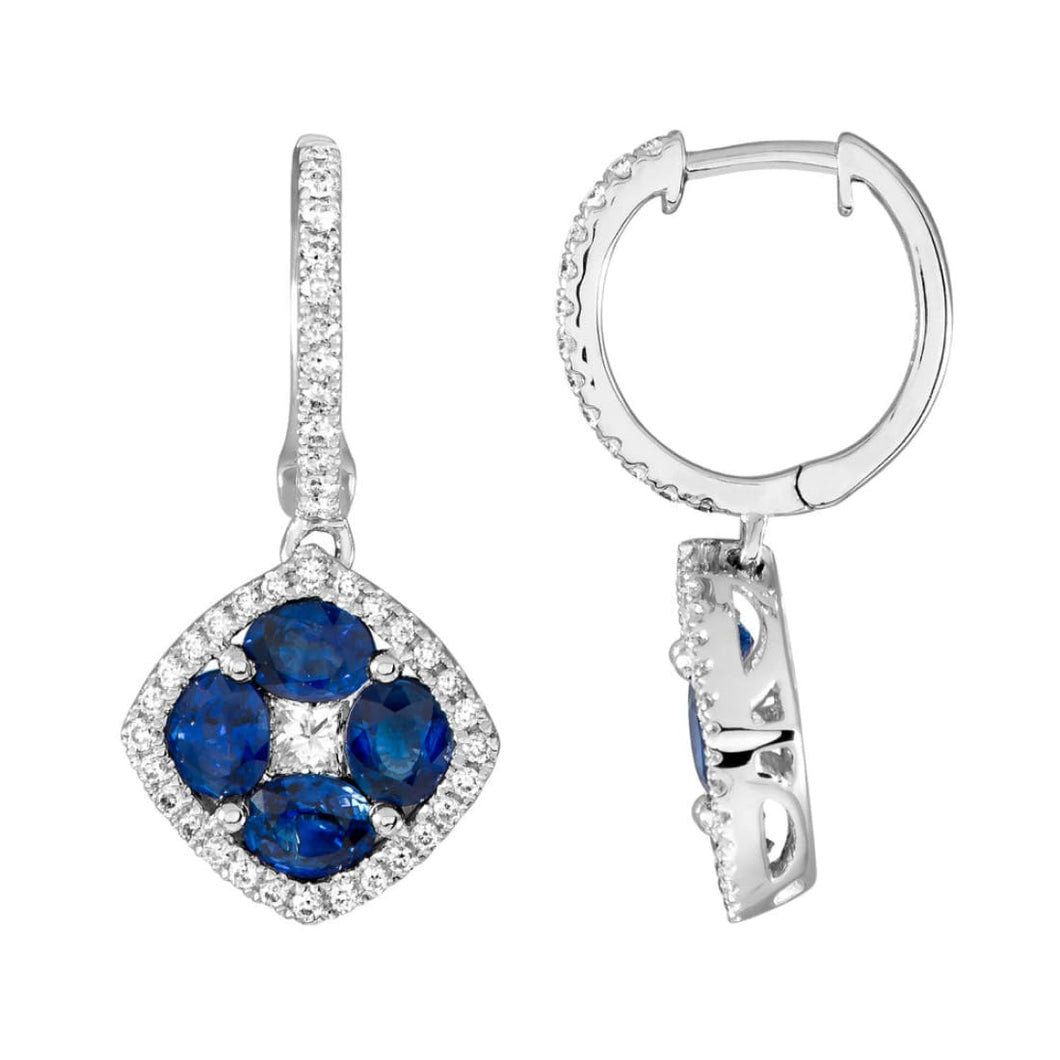 Sapphire Diamond Earring - Earring