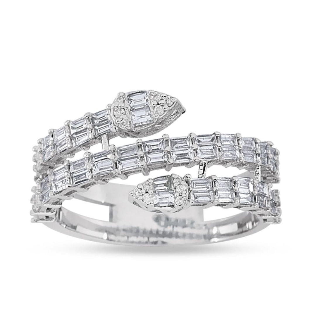 Snake Baguette Diamond Ring - Ring