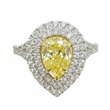 Load image into Gallery viewer, Yellow Diamond Engagement Ring - Ring
