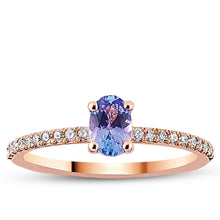 Load image into Gallery viewer, Amethyst Diamond Ring - Jewelry
