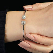 Load image into Gallery viewer, Round Baguette Oval Diamond Bangle - Empire Fine Jewellers

