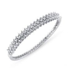 Load image into Gallery viewer, Baguette Diamond Bangle - Bangle
