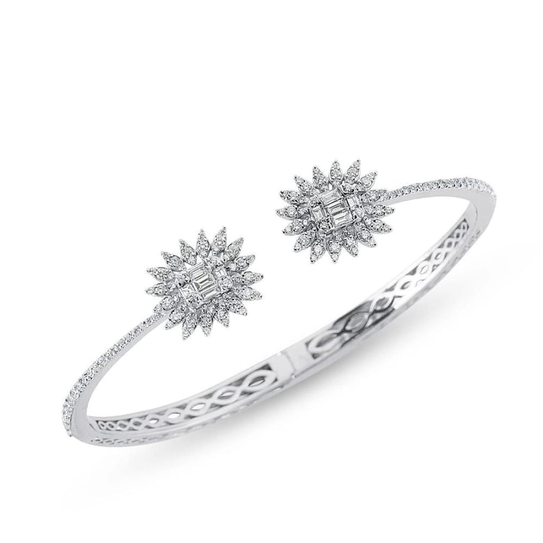 Baguette Diamond Bangle