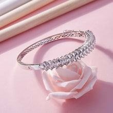 Load image into Gallery viewer, Baguette Diamond Bangle - Bangle
