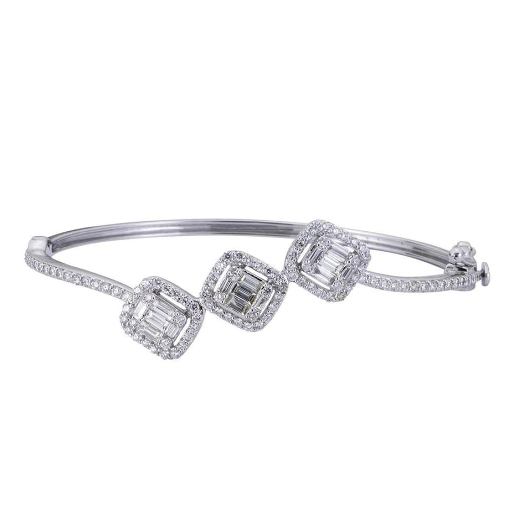 Baguette Diamond Bangle
