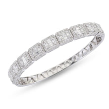 Load image into Gallery viewer, Round and Baguette Diamonds Bangle - Empire Fine Jewellers
