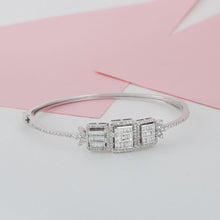 Load image into Gallery viewer, Round and Baguette Diamond Bangle - Empire Fine Jewellers
