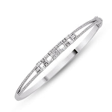 Load image into Gallery viewer, Round and Baguette Diamond Bangle - Empire Fine Jewellers
