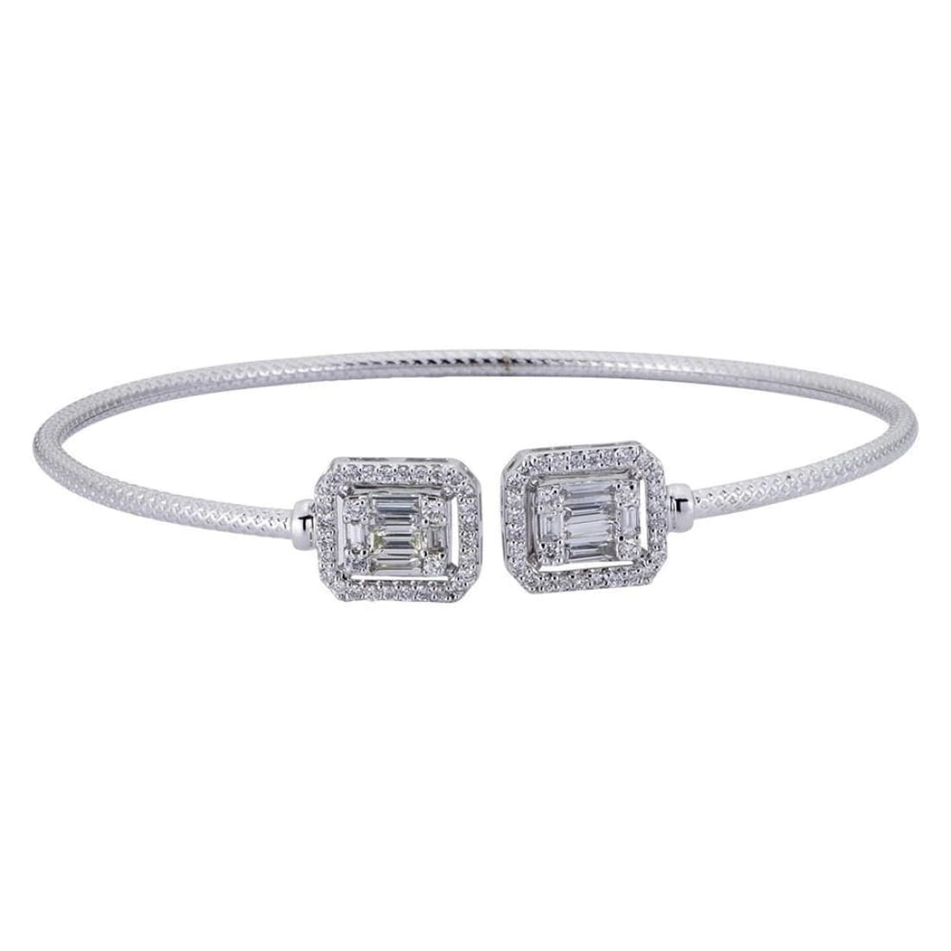Baguette Diamond Bangle - Jewelry