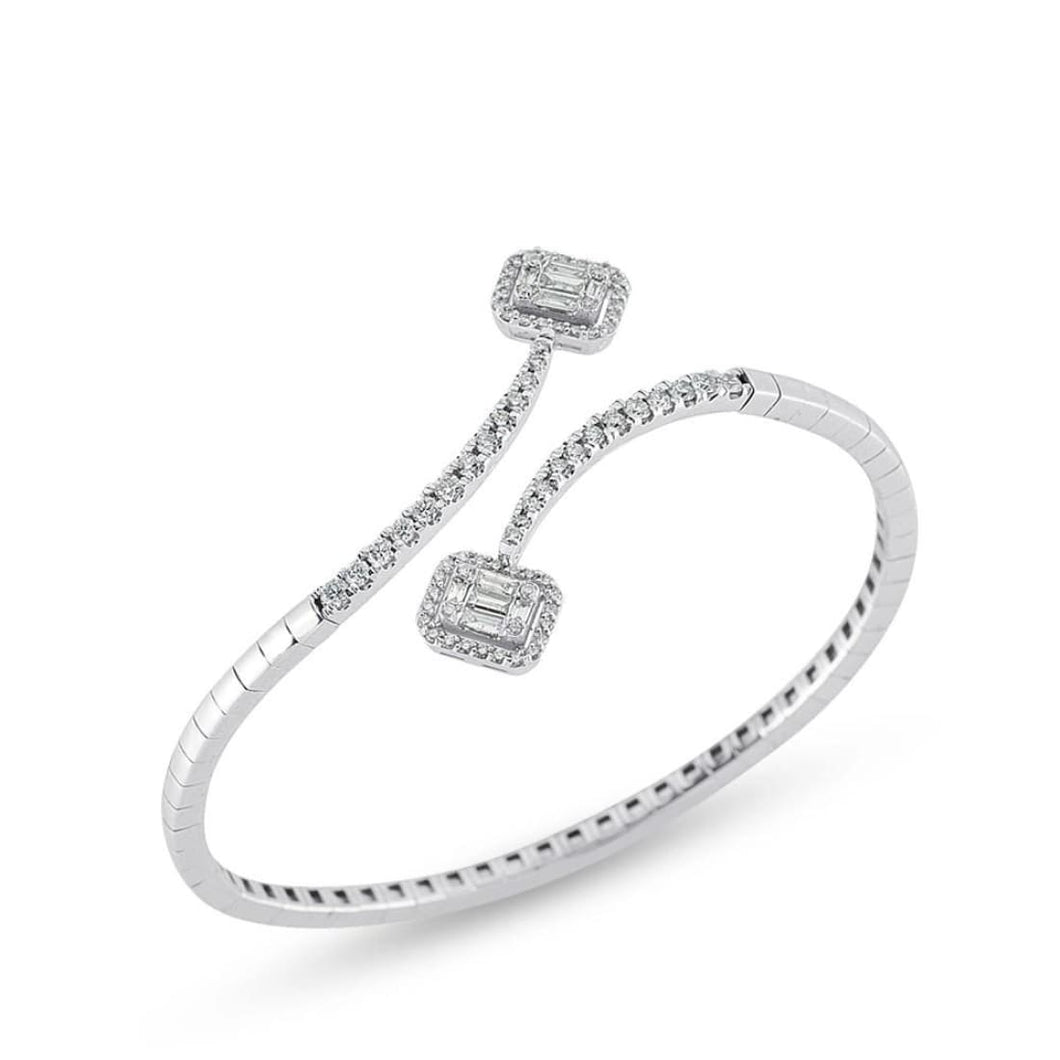 Baguette Diamond Bangle - Jewelry