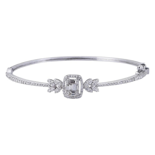 Baguette Diamond Bangle - Jewelry