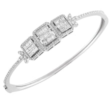 Load image into Gallery viewer, Round and Baguette Diamond Bangle - Empire Fine Jewellers
