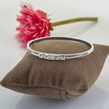 Load image into Gallery viewer, Round and Baguette Diamond Bangle - Empire Fine Jewellers
