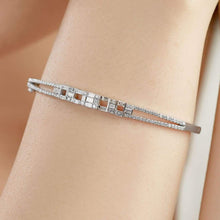 Load image into Gallery viewer, Round and Baguette Diamond Bangle - Empire Fine Jewellers
