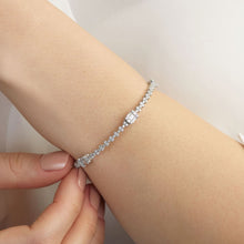 Load image into Gallery viewer, Baguette Diamond Bracelet - Jewelry
